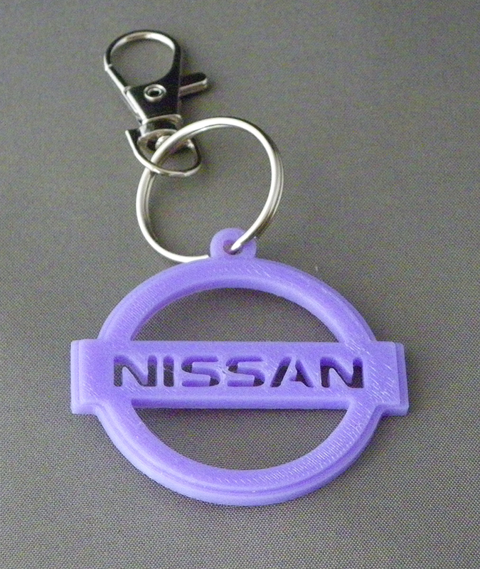 (image for) 3D Prints - Nissan Sleutelhanger 2 - Paars (Purple)