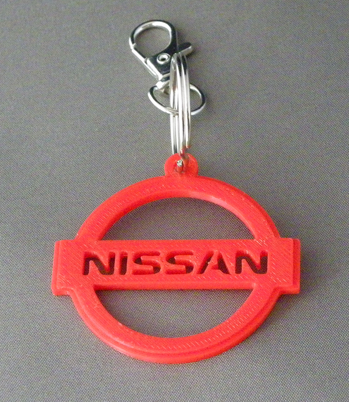 (image for) 3D Prints - Nissan Sleutelhanger 2 - Rood (Red)