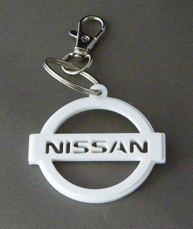 (image for) 3D Prints - Nissan Sleutelhanger 2 - Wit (White)