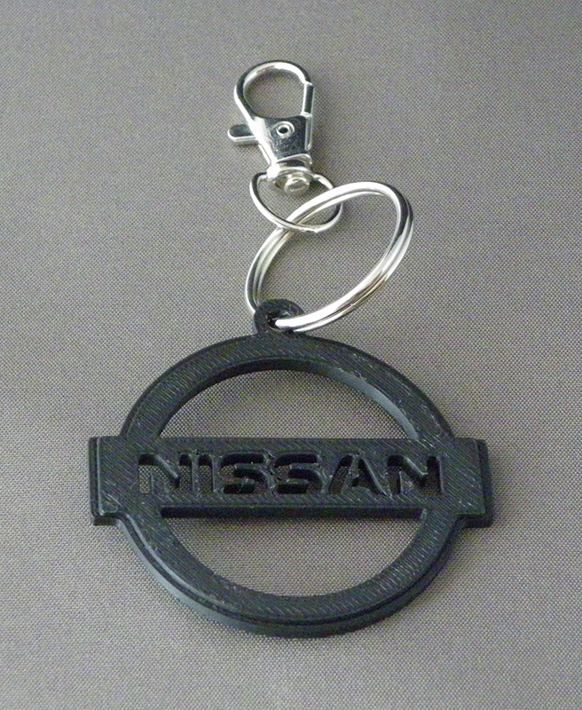 (image for) 3D Prints - Nissan Sleutelhanger 2 - Zwart (Black)