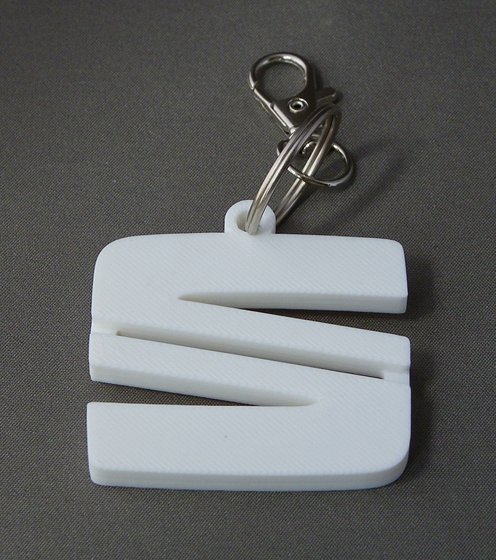 (image for) 3D Prints - Seat Sleutelhanger 1 - Wit (White)