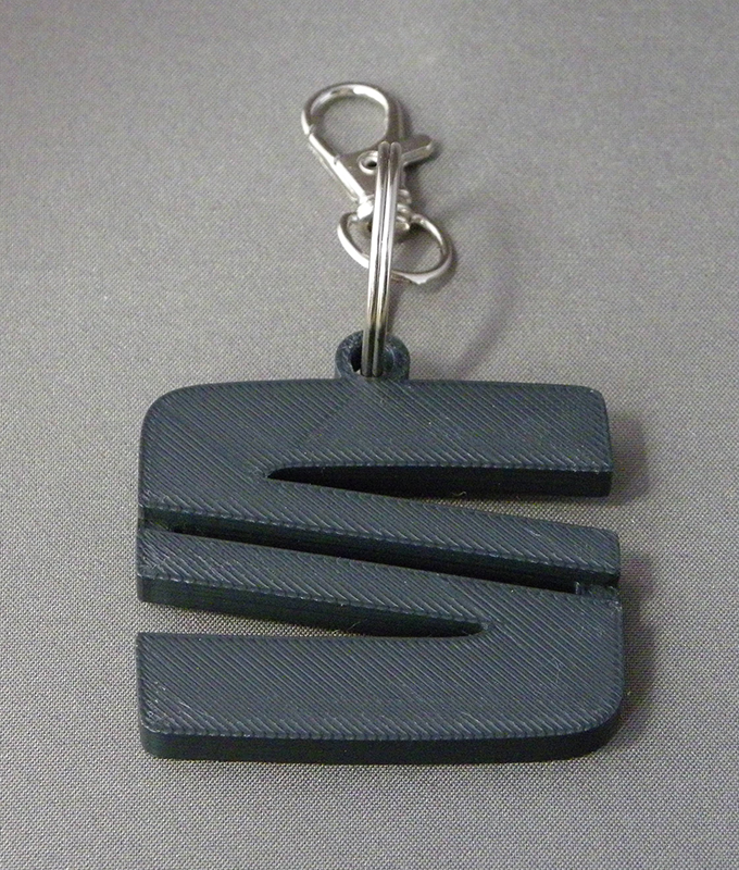 (image for) 3D Prints - Seat Sleutelhanger 1 - Zwart (Black)