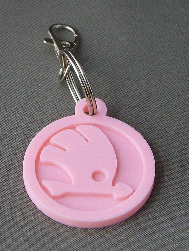 (image for) 3D Prints - Skoda Sleutelhanger 1 - Kersenroze (Sakura Pink)