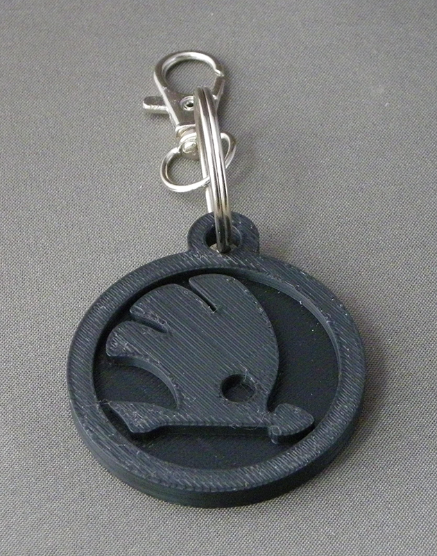 (image for) 3D Prints - Skoda Sleutelhanger 1 - Zwart (Black)