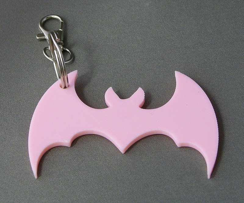 (image for) 3D Prints - Vleermuis Sleutelhanger 1 - Kersenroze (Sakura Pink)