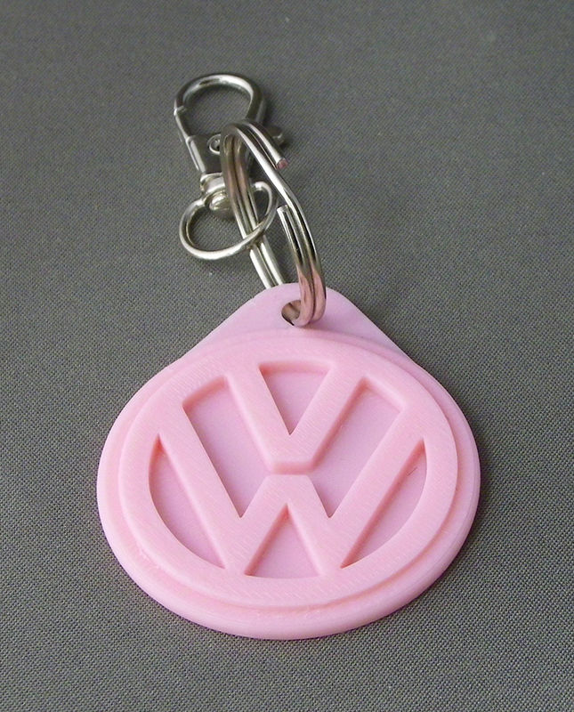 (image for) 3D Prints - Volkswagen Sleutelhanger 1 - Kersenroze (Sakura Pink)