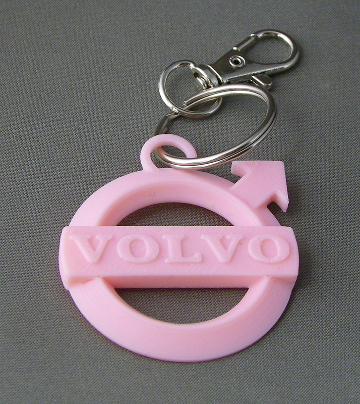 (image for) 3D Prints - Volvo Sleutelhanger 1 - Kersenroze (Sakura Pink)
