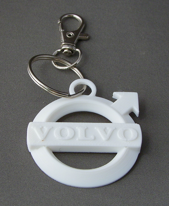 (image for) 3D Prints - Volvo Sleutelhanger 1 - Wit (White)