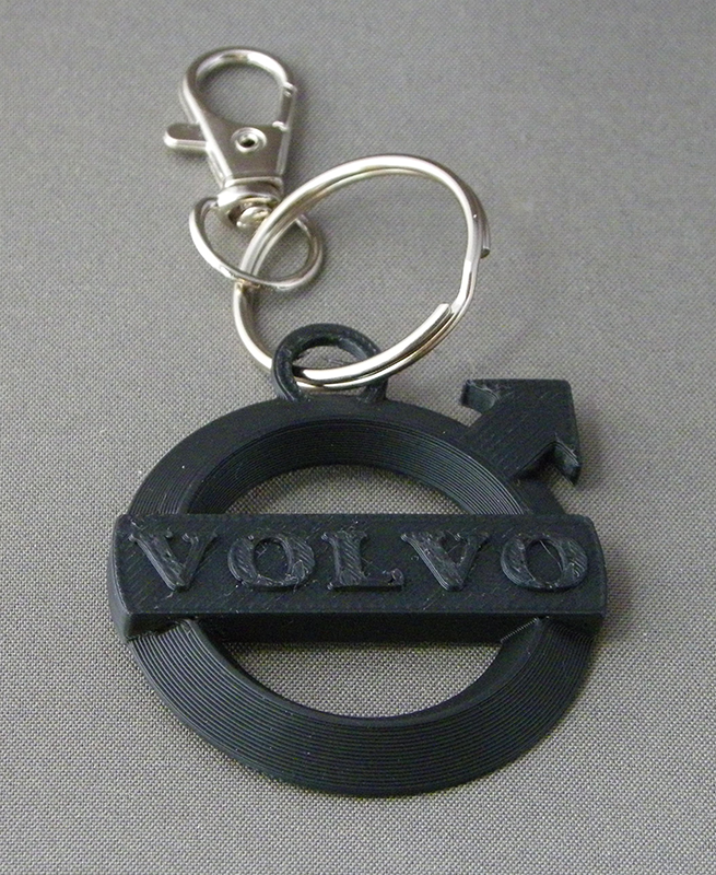(image for) 3D Prints - Volvo Sleutelhanger 1 - Zwart (Black)