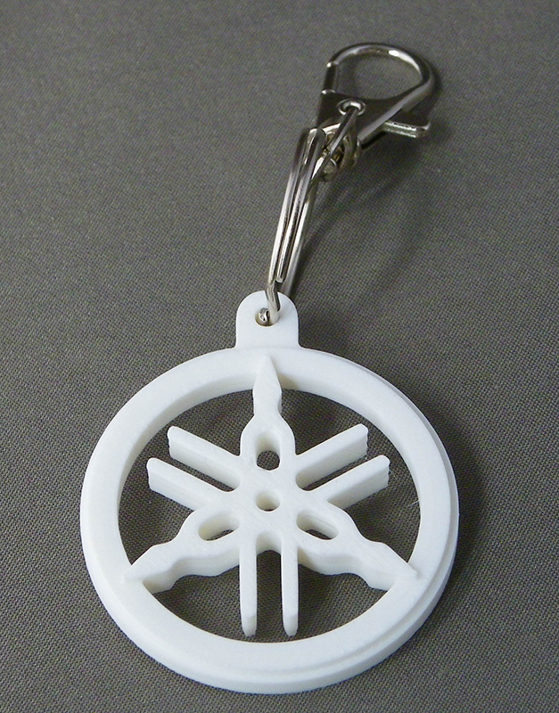 (image for) 3D Prints - Yamaha Sleutelhanger 2 - Wit (White)