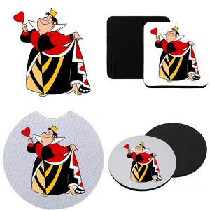 Onderzetter - Alice in Wonderland - De Hartenkoningin 1