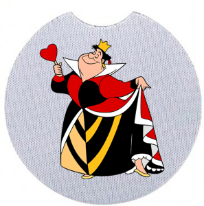 Onderzetter - Alice in Wonderland - De Hartenkoningin 1