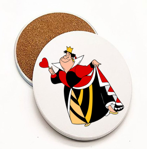 Onderzetter - Alice in Wonderland - De Hartenkoningin 1