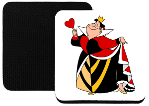 Onderzetter - Alice in Wonderland - De Hartenkoningin 1