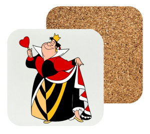 Onderzetter - Alice in Wonderland - De Hartenkoningin 1