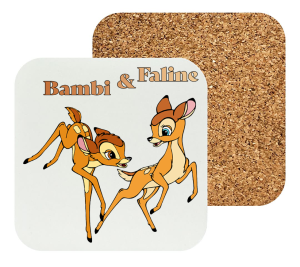 Onderzetter - Bambi - Bambi en Faline 1