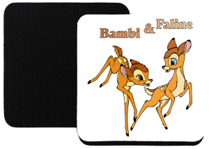 Onderzetter - Bambi - Bambi en Faline 1