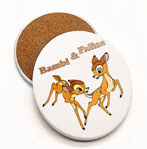 Onderzetter - Bambi - Bambi en Faline 1