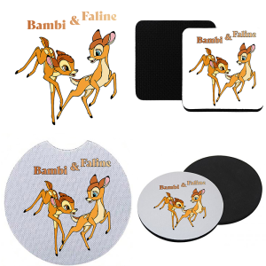 Onderzetter - Bambi - Bambi en Faline 1