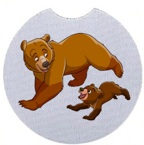 Onderzetter - Brother Bear - Kenai en Koda 1