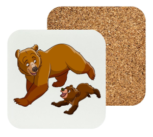 Onderzetter - Brother Bear - Kenai en Koda 1
