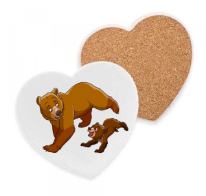 Onderzetter - Brother Bear - Kenai en Koda 1
