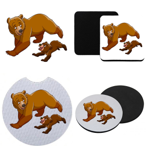 Onderzetter - Brother Bear - Kenai en Koda 1