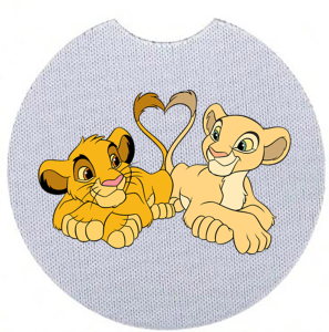 Onderzetter - De Leeuwenkoning - Simba en Nala 1