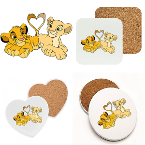 Onderzetter - De Leeuwenkoning - Simba en Nala 1