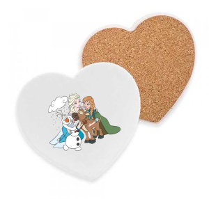 Onderzetter - Frozen - Anna, Elsa, Olaf en Sven 1