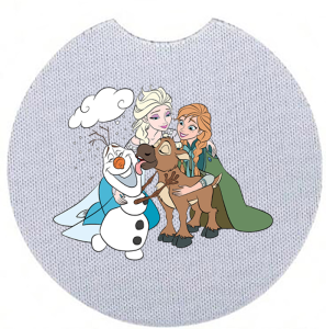Onderzetter - Frozen - Anna, Elsa, Olaf en Sven 1