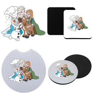 Onderzetter - Frozen - Anna, Elsa, Olaf en Sven 1
