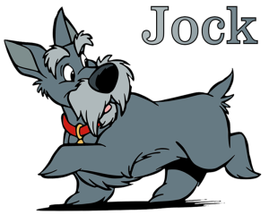 Onderzetter - Lady en de Vagebond - Jock 1