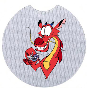 Onderzetter - Mulan - Mushu 1