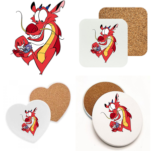 Onderzetter - Mulan - Mushu 1