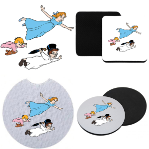 Onderzetter - Peter Pan - Wendy, Michiel en Jan 1
