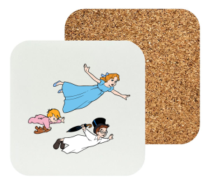 Onderzetter - Peter Pan - Wendy, Michiel en Jan 1