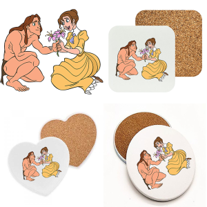 Onderzetter - Tarzan - Tarzan en Jane 1