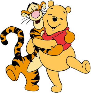Onderzetter - Winnie de Poeh - Winnie de Poeh en Tijgertje 1