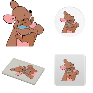 Magneet - Winnie de Poeh - Kanga en Roe 1