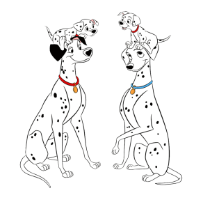 Sleutelhanger - 101 Dalmatiërs - Familie 1