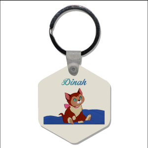 Sleutelhanger - Alice in Wonderland - Dinah 1