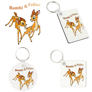 Sleutelhanger - Bambi - Bambi en Faline 1