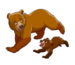 Sleutelhanger - Brother Bear - Kenai en Koda 1