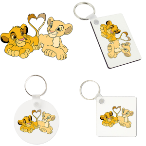 Sleutelhanger - De Leeuwenkoning - Simba en Nala 1