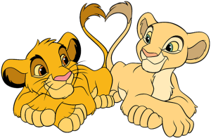 Sleutelhanger - De Leeuwenkoning - Simba en Nala 1