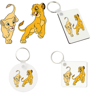 Sleutelhanger - De Leeuwenkoning - Simba en Nala 3