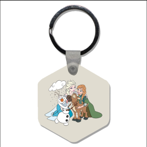 Sleutelhanger - Frozen - Anna, Elsa, Olaf en Sven 1