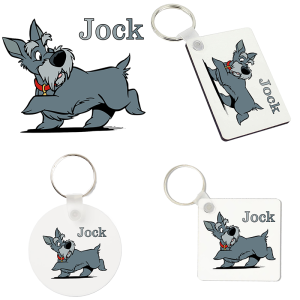 Sleutelhanger - Lady en de Vagebond - Jock 1