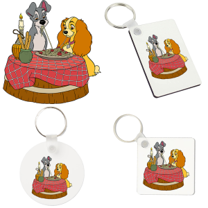 Sleutelhanger - Lady en de Vagebond - Lady en de Vagebond 2